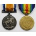 WW1 British War & Victory Medal Pair - Pte. J. O'Shea, Royal Dublin Fusiliers