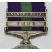 General Service Medal (Clasps - Iraq, N.W. Persia) - Pte. F. Rowe, York & Lancaster Regiment