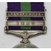 General Service Medal (Clasps - Iraq, N.W. Persia) - Pte. F. Rowe, York & Lancaster Regiment