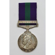 General Service Medal (Clasp - Near East) - Sigmn. R. Elston, Royal Signals