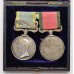 1854 Crimea Medal (Clasp - Sebastopol) and Turkish Crimea Medal (British Issue) in Fitted Box - Qr. Mr. of Bge. L. Isacke, Land Transport Corps