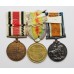 WW1 British War Medal, Victory Medal and Special Constabulary Long Service Medal Group - Gnr. A.E. Dinham, Royal Garrison Artillery