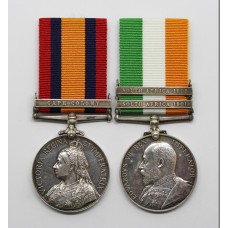 Queen's South Africa (Clasp - Cape Colony) and King's South Africa (Clasps - South Africa 1901, South Africa 1902) Medal Pair - Captain / Major R.R. Fielden, Loyal North Lancashire Regiment