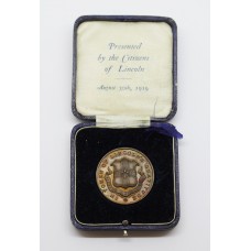 WW1 Bronze Commemorative Medallion - In Token of Lincoln's Gratitude 1914-1919