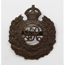 George V Royal Engineers Officer's Service Dress Cap Badge
