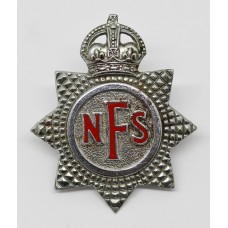 National Fire Service (N.F.S.) Cap Badge - King's Crown