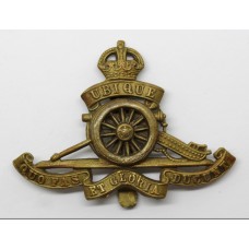 Royal Artillery (Revolving Wheel) Cap Badge - King's Crown