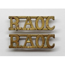 Pair of Royal Army Ordnance Corps (R.A.O.C.) Officer's Shoulder Titles