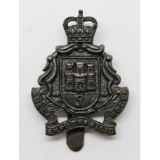 Gibraltar Regiment Officer's Service Dress Cap Badge - Queen's Crown