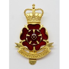 Queen's Lancashire Regiment Enamelled Cap Badge