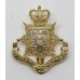 University of London O.T.C. Anodised (Staybrite) Cap Badge - Queen's Crown