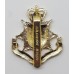 University of London O.T.C. Anodised (Staybrite) Cap Badge - Queen's Crown