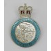 Royal Observer Corps Hallmarked Sliver & Enamel Lapel Badge - Queen's Crown