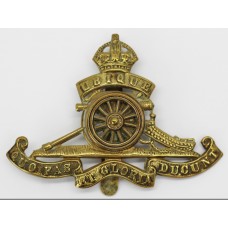 Royal Artillery Revolving Wheel Cap Badge - King's Crown