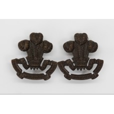 Pair of South Lancashire Regiment Officer's Service Dress Collar Badges