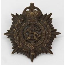 Army Service Corps (A.S.C.) Officer's Service Dress Cap Badge - King's Crown