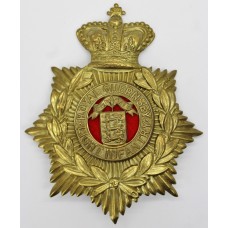 Victorian Royal Guernsey Light Infantry Helmet Plate