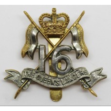 16th/5th Queen's Lancers Cap Badge - Queen's Crown