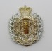 Royal Engineers Anodised (Staybrite) Cap Badge - Queen's Crown