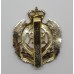 Royal Engineers Anodised (Staybrite) Cap Badge - Queen's Crown