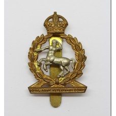 Royal Army Veterinary Corps (R.A.V.C.) Cap Badge - King's Crown (2nd Pattern)