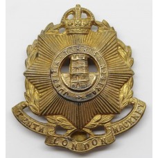 10th County of London Bn. (Hackney Rifles) London Regiment Cap Badge - King's Crown