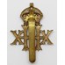 20th Hussars Cap Badge - King's Crown