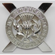 Lowland Brigade Anodised (Staybrite) Cap Badge