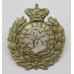 Victorian Royal Engineers Volunteers White Metal Cap Badge