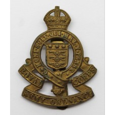 Royal Army Ordnance Corps (R.A.O.C.) Cap Badge - King's Crown