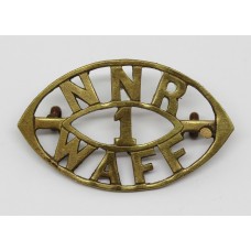 1st Northern Nigeria Regiment, West African Frontier Force (NNR/1/WAFF) Shoulder Title