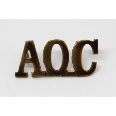 Army Ordnance Corps (A.O.C.) Shoulder Title