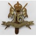 Scarce Edwardian 16th Queen's Lancers Cap Badge - King's Crown (no 'The' in scroll). (c.1902-1905)