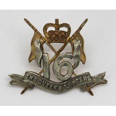 16th/5th Queen's Lancers Officer's Beret Badge - Queen's Crown