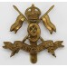 9th Queen's Royal Lancers WW1 Brass Economy Cap Badge