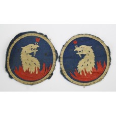 Pair of 219th Independent Infantry Brigade Painted Formation Sign