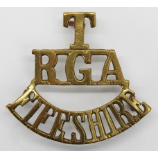 Fife Royal Garrison Artillery (T/R.G.A./FIFESHIRE) Shoulder Title