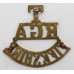 Fife Royal Garrison Artillery (T/R.G.A./FIFESHIRE) Shoulder Title