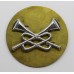 British Army Cavalry Trumpeters Chrome Arm Badge