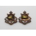 Pair of 23rd Bn. London Regiment Officer's Service Dress Collar Badges - King's Crown