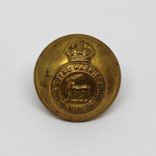 Royal Warwickshire Regiment Officer's Button - King's Crown (Large)