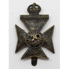 9th County of London Bn. (Queen Victoria's Rifles) London Regiment Cap Badge - King's Crown