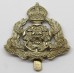 Derbyshire Yeomanry Cap Badge - King's Crown (White Metal)