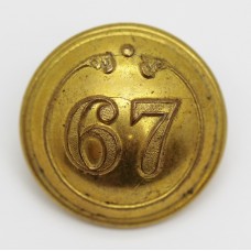 Victorian 67th (South Hampshire) Regiment of Foot Officer's Button (Large)