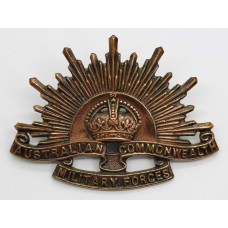 Australian Commonwealth Military Forces Slouch Hat Badge - King's Crown