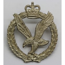 Army Air Corps Officer's Silver Plated Cap Badge - Queen's Crown