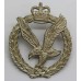 Army Air Corps Officer's Silver Plated Cap Badge - Queen's Crown