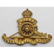 Royal Artillery Officer's Dress Cap Badge - King's Crown