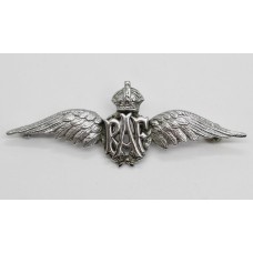 Royal Air Force (R.A.F.) Sweetheart Brooch - King's Crown