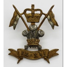 9th/12th Royal Lancers Officer's Cap Badge - Queen's Crown